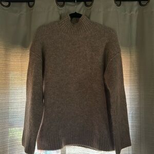 Rails oatmeal mock neck sweater